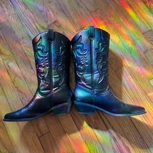 SODA RENO WESTERN COWBOY POINTED TOE
KNEE HIGH BOOTS